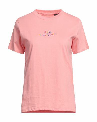 French Connection Woman T-shirt Pink Cotton Cover