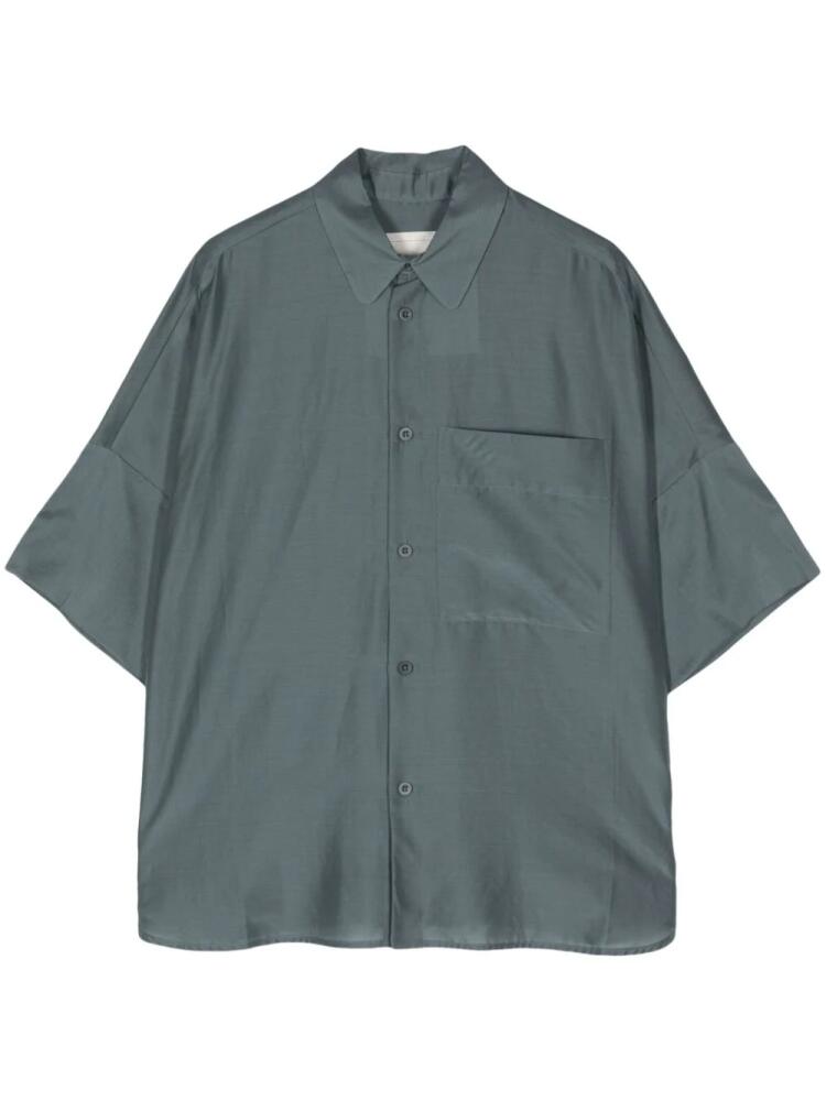 Toogood The Tinker cotton-silk shirt - Blue Cover