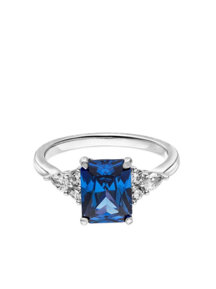 VEYNOU 14kt white gold Ava sapphire ring - Silver Cover