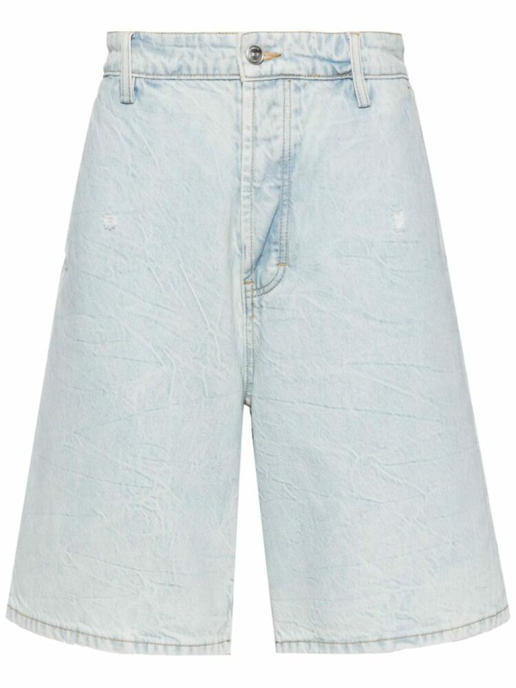 Nahmias stonewash denim shorts - Blue Cover