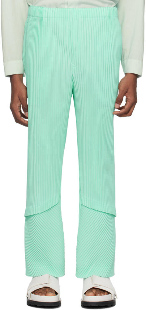 HOMME PLISSÉ ISSEY MIYAKE Green Aerial Trousers Cover