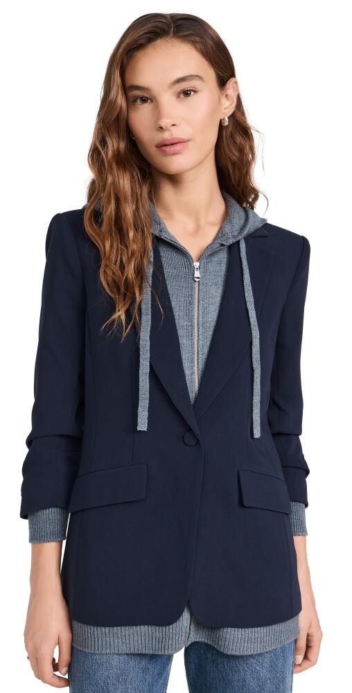 Cinq à Sept Sweater Knit Khloe Blazer Navy/Heather Grey Cover