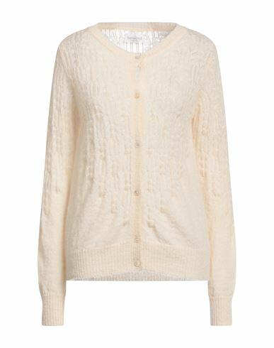 Bellwood Woman Cardigan Ivory Mohair wool, Alpaca wool, Polyamide Cover