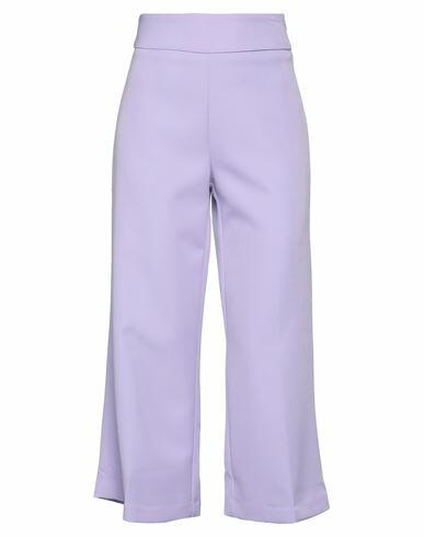 Twenty Easy By Kaos Woman Pants Lilac Polyester, Elastane Cover