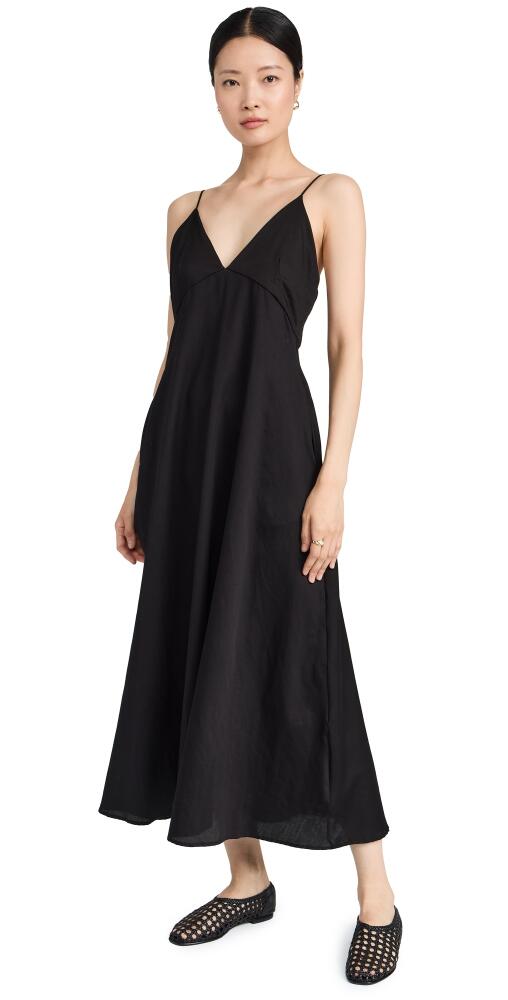 Leset Yoko V Midi Dress Black Cover