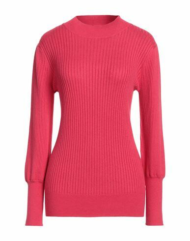 Max & co. Woman Turtleneck Fuchsia Cotton, Cashmere, Polyamide Cover