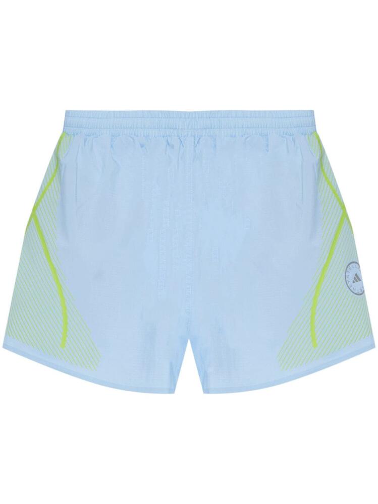 adidas by Stella McCartney logo-print shorts - Blue Cover