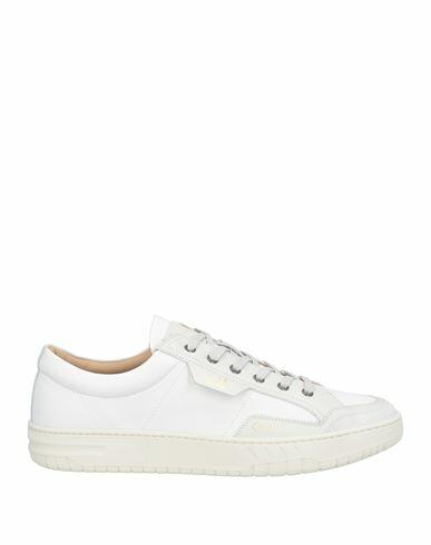 Dunhill Man Sneakers White Leather, Textile fibers Cover