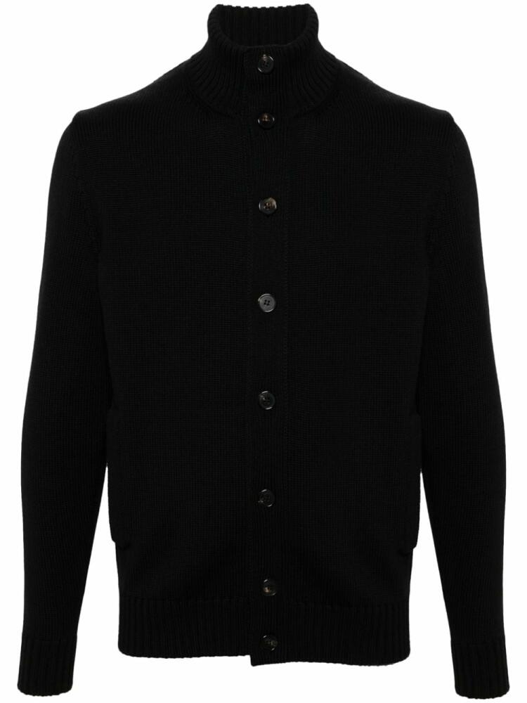 Zanone virgin wool cardigan - Black Cover