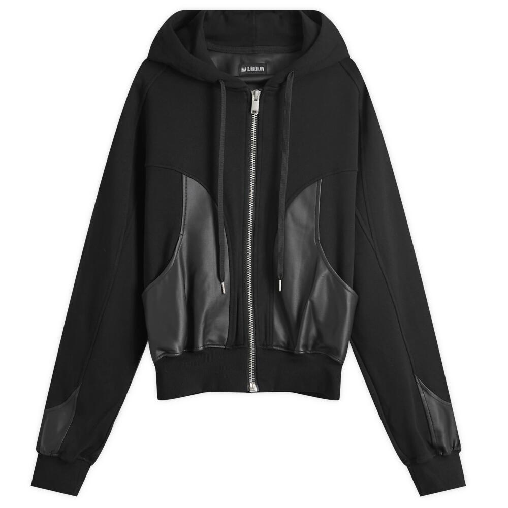 Han Kjobenhavn Men's Relaxed Panel Hoodie in Black Cover