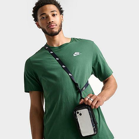 Nike Club Phone Crossbody Bag in Black/Black Polyester Cover