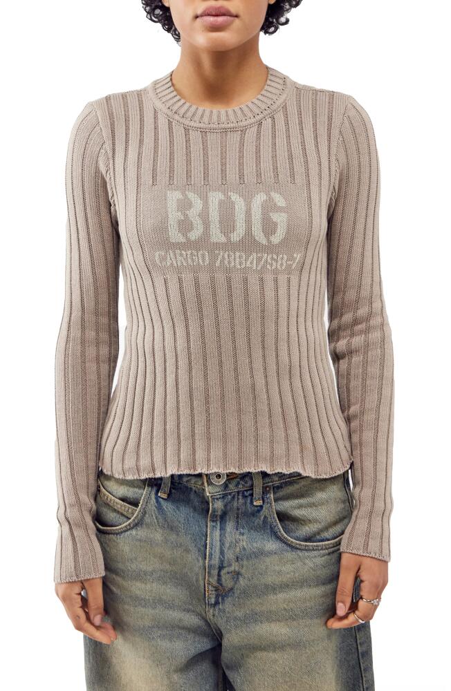 BDG Urban Outfitters Stencil Rib Sweater in Mink Cover