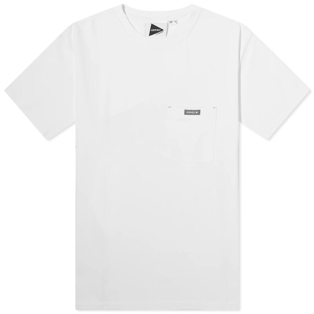 Gramicci Men's x And Wander Backprint T-Shirt in White Cover