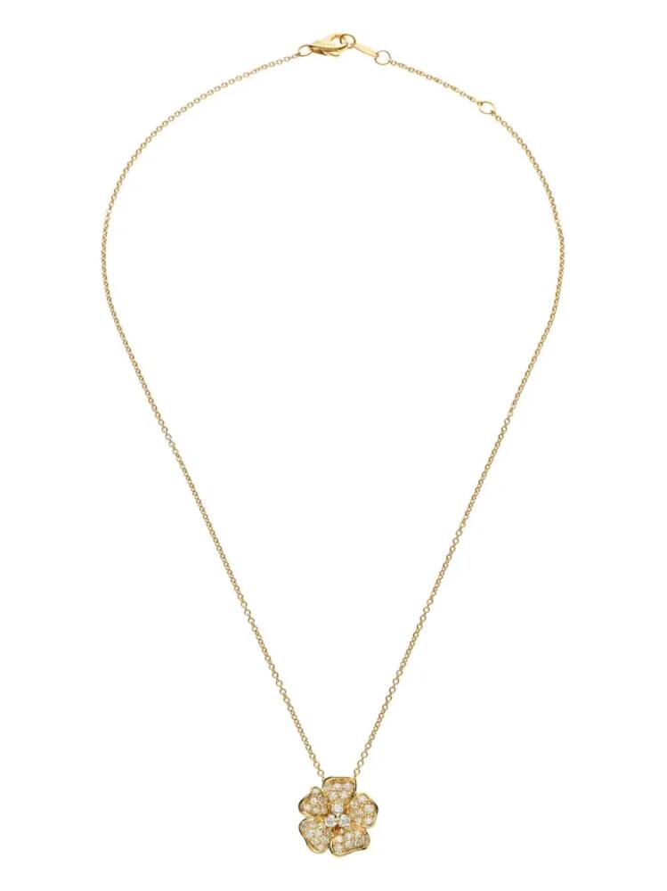 LEO PIZZO 18kt yellow gold Flora diamond necklace Cover