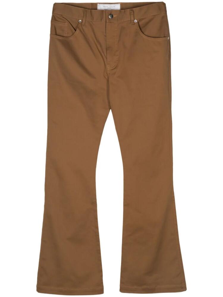 Société Anonyme Le Flaire logo-patch trousers - Brown Cover