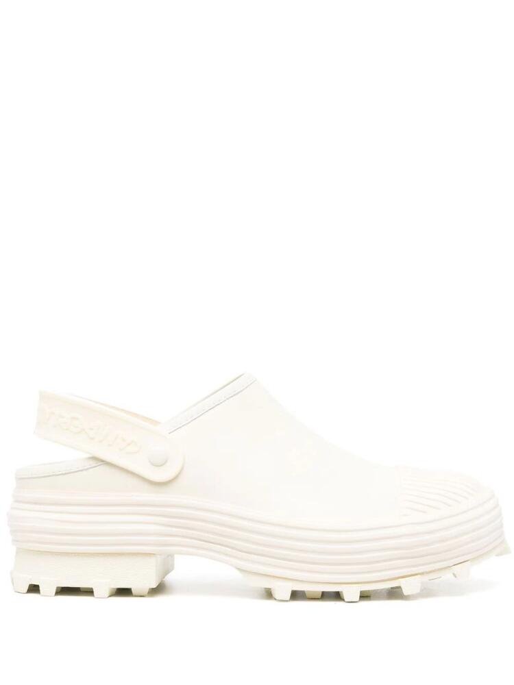 CamperLab leather slingback clogs - White Cover