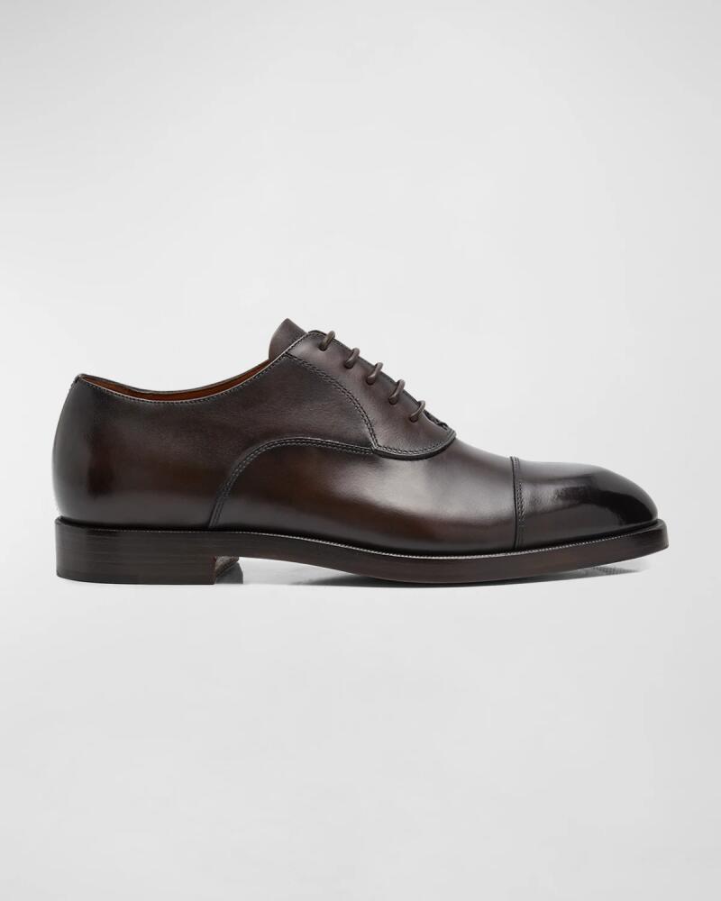 ZEGNA Men's Torino Cap Toe Leather Oxfords Cover