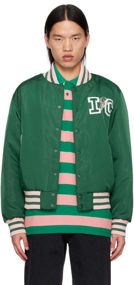 ICECREAM Green 'IC' Classic Bomber Jacket Cover