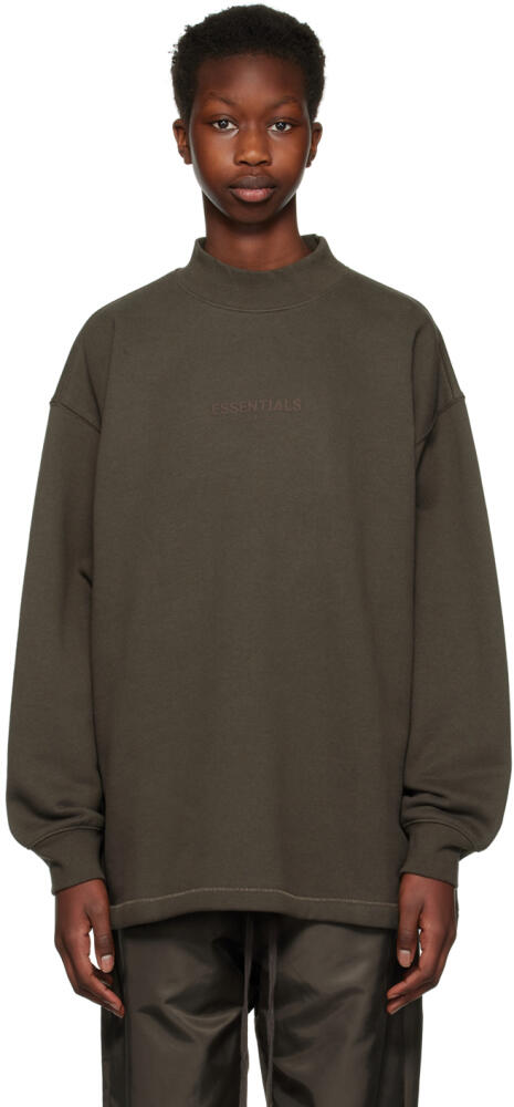 Fear of God ESSENTIALS Gray Relaxed Sweatshirt Cover