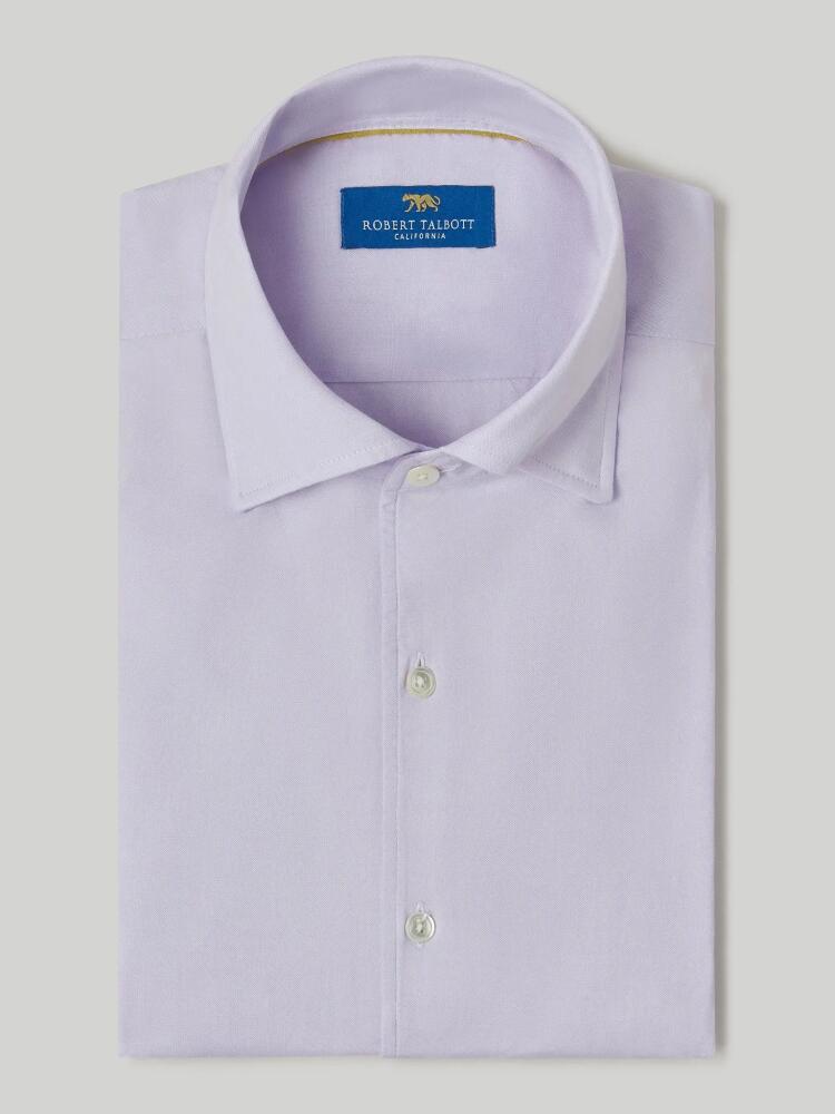 Robert Talbott Morgan Pinpoint Oxford Shirt in Lavender Oxford Cover