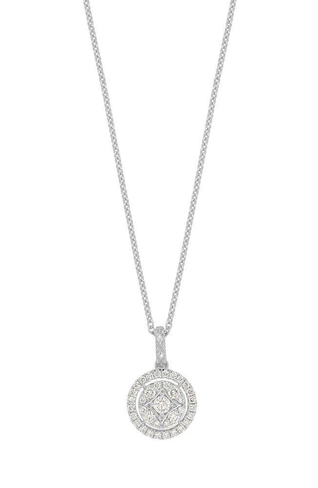 Bony Levy Mika Diamond Pendant Necklace in 18K White Gold Cover