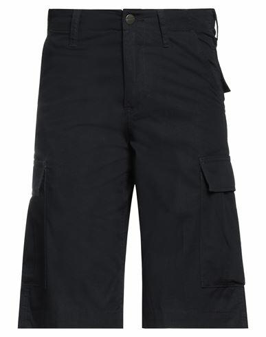 Carhartt Man Shorts & Bermuda Shorts Midnight blue Cotton Cover