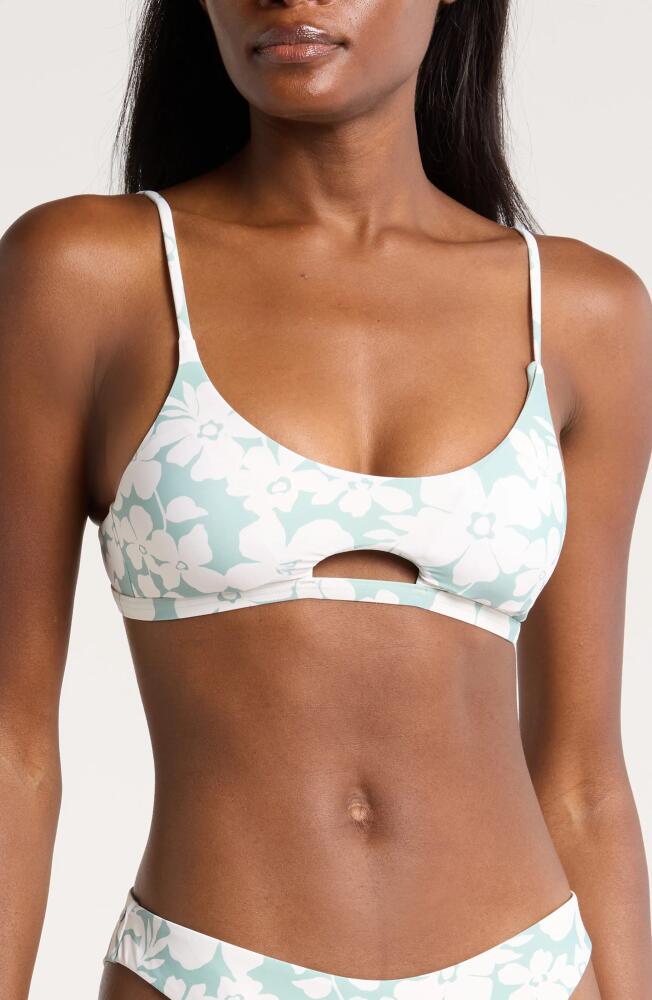 Volcom Coco Crop Bikini Top in Sea Glass Cover