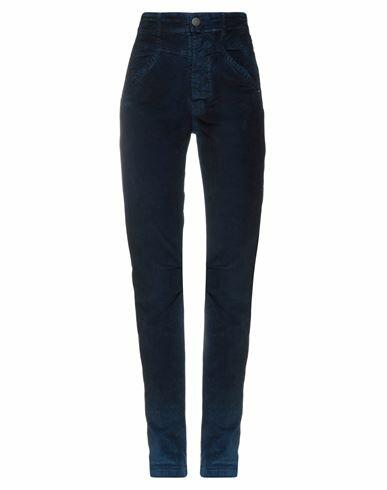 High Woman Pants Midnight blue Cotton, Modal, Elastane Cover