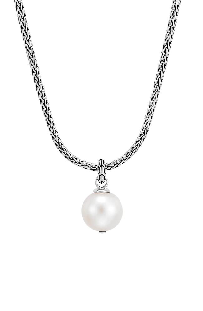 John Hardy Classic Chain Freshwater Pearl Pendant Necklace in Silver Cover