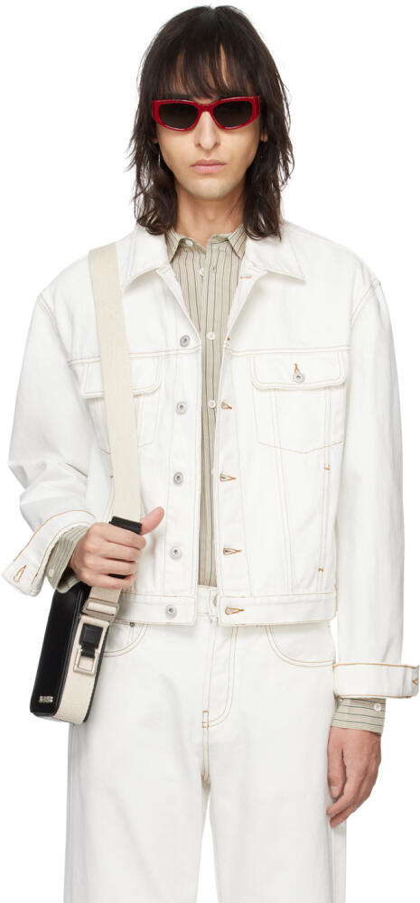 JACQUEMUS Off-White Les Classiques 'La Veste de-Nîmes' Denim Jacket Cover