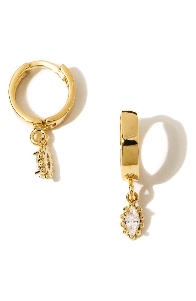 Child of Wild Sophia Drop Huggie Hoop Earrings in Gold Cover