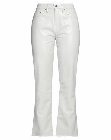 Agolde Woman Pants Light grey Recycled leather, Polyurethane, Viscose, Polyester Cover