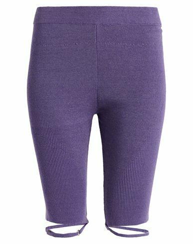 Jacquemus Woman Leggings Purple Linen, Polyamide, Elastane Cover