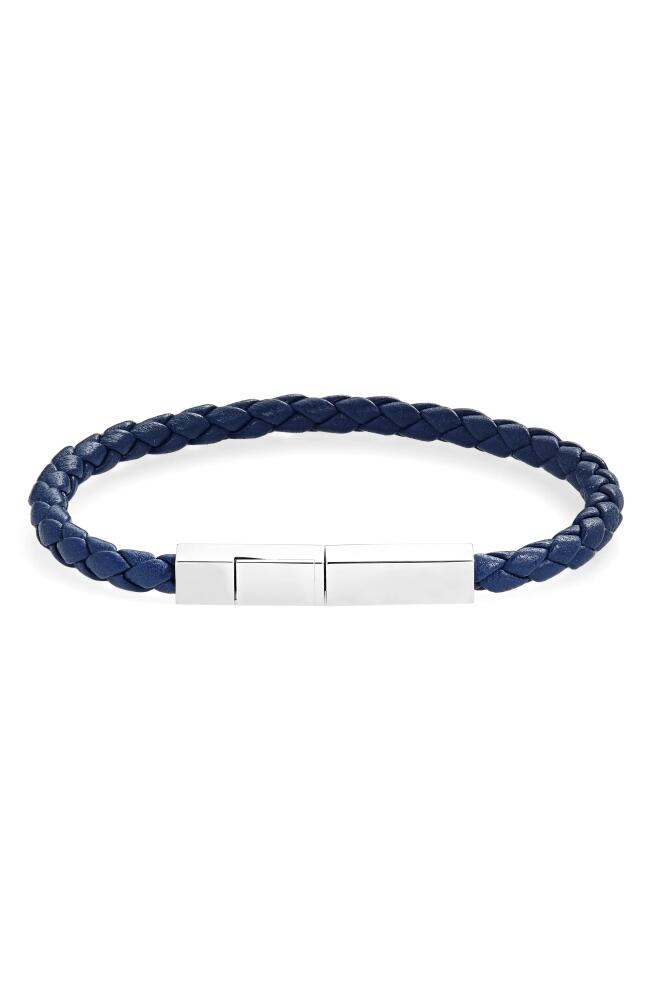 Bottega Veneta Men's Braided Leather Bracelet in 4100 Cruise Cover