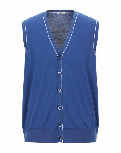 Roda Man Cardigan Blue Cotton, Cashmere Cover