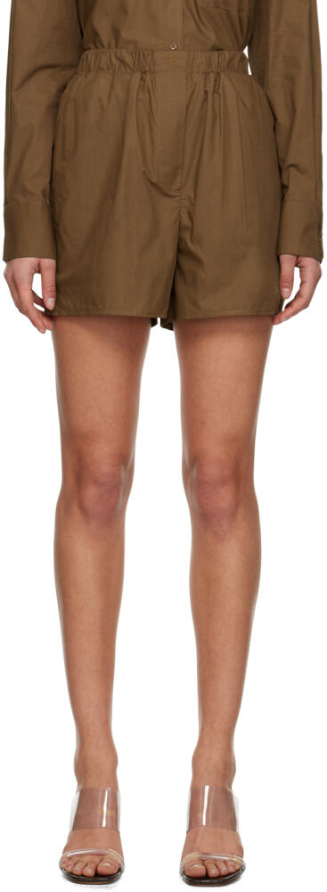 The Frankie Shop Brown Lui Shorts Cover