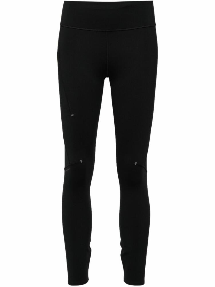 On Running logo-print cropped leggings - Black Cover