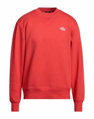 Dickies Man Sweatshirt Red Cotton, Polyester, Elastane Cover