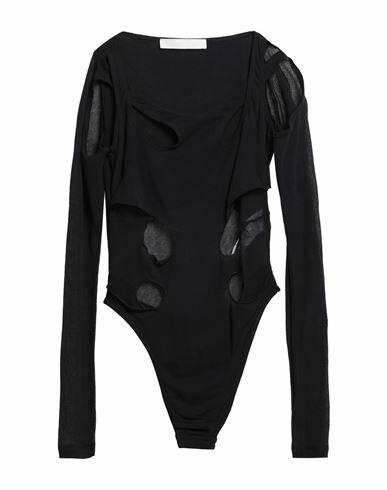 Dion Lee Woman Bodysuit Black Cotton, Polyamide Cover