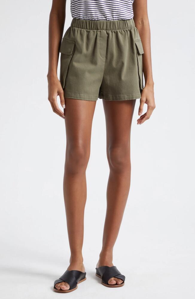 ATM Anthony Thomas Melillo Cotton Twill Cargo Shorts in Army Cover