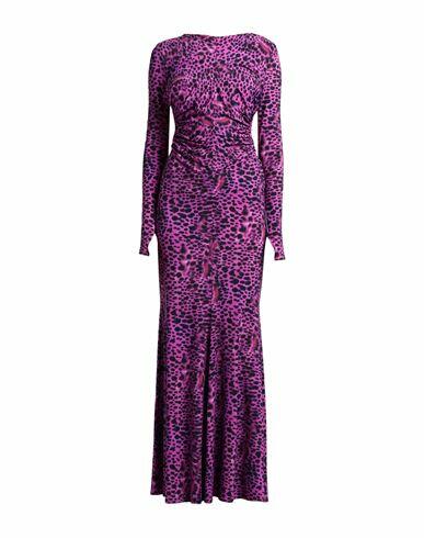 Roberto Cavalli Woman Maxi dress Magenta Polyamide, Elastane Cover