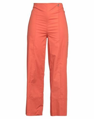 Relish Woman Pants Orange Cotton, Elastane Cover