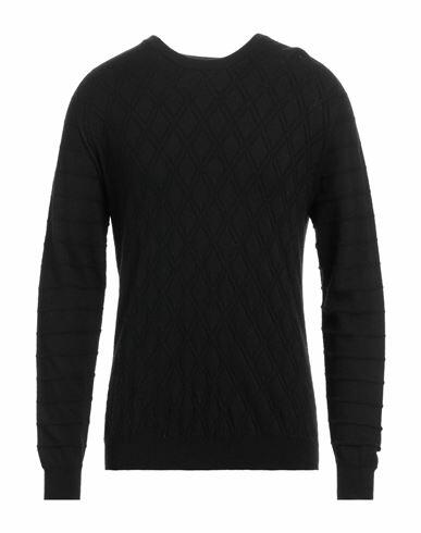 Alpha Studio Man Sweater Black Viscose, Nylon, Wool, Cashmere, Polyester Cover