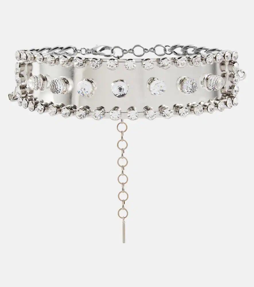 Alessandra Rich Crystal-embellished choker Cover