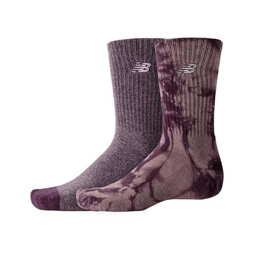 New Balance Unisex Lifestyle Tie Dye Midcalf Socks 2 Pack - Print / Pattern / Misc Cover