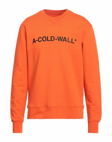 A-cold-wall* Man Sweatshirt Orange Cotton Cover