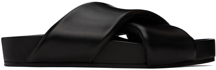 Jil Sander Black Padded Slides Cover