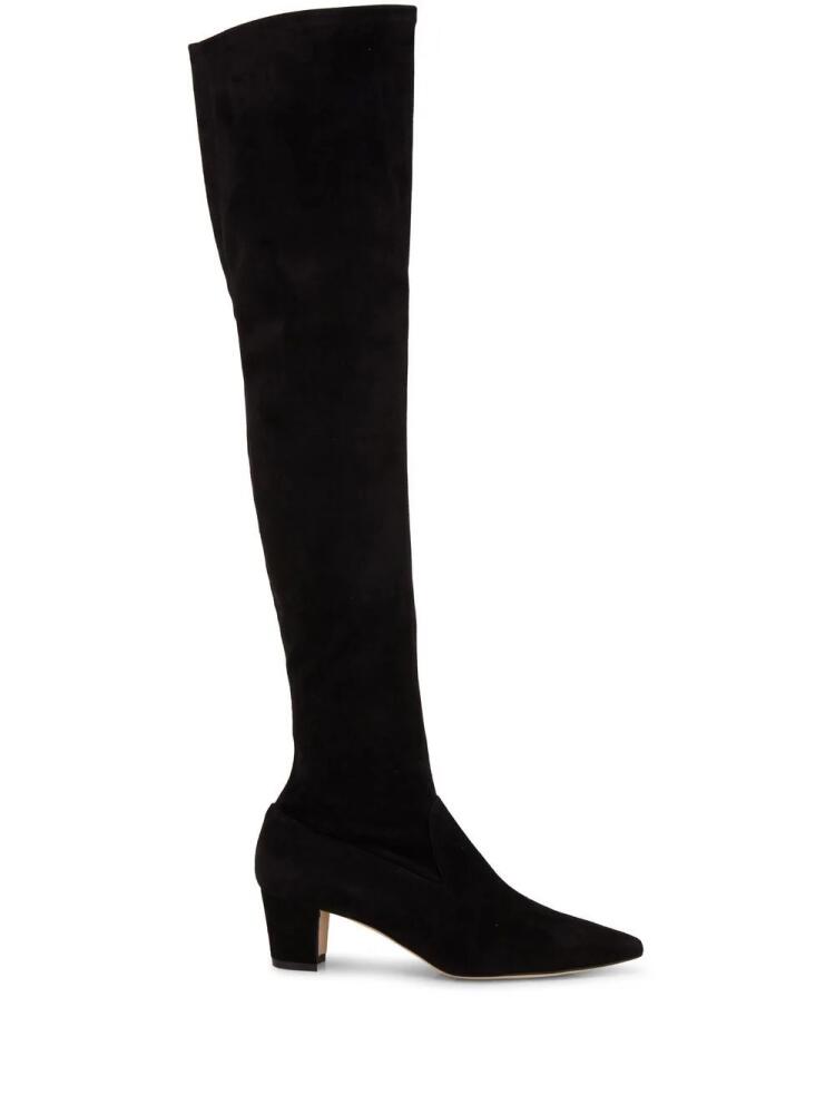 Manolo Blahnik knee-length pointed boots - Black Cover