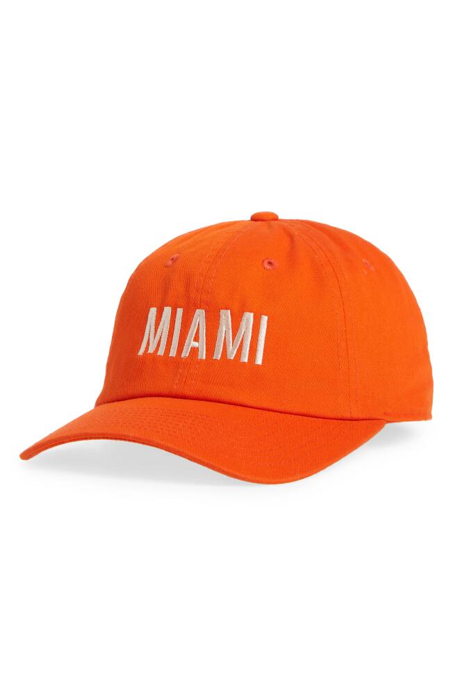 American Needle Miami Baseball Cap in Reef Orange Cover