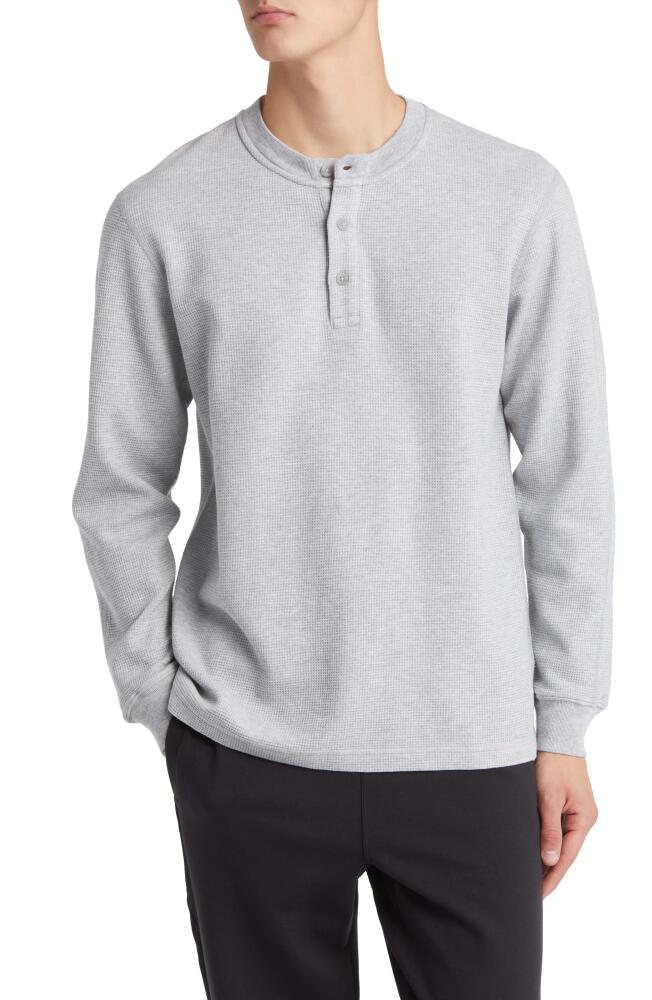 Reigning Champ Lightweight Waffle Henley in Hgrey Cover